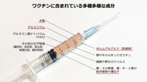 ワクチンに含まれている多種多様な成分